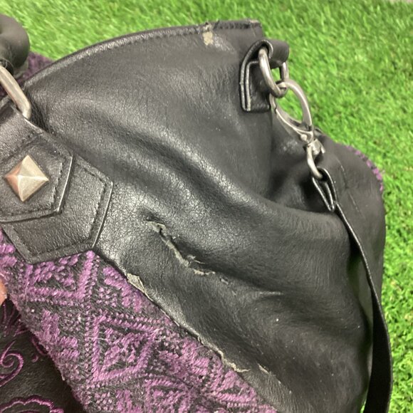 LOUNGEFLY Purple Sugar Skull Bag & Wallet Embroidered - Picture 16 of 16